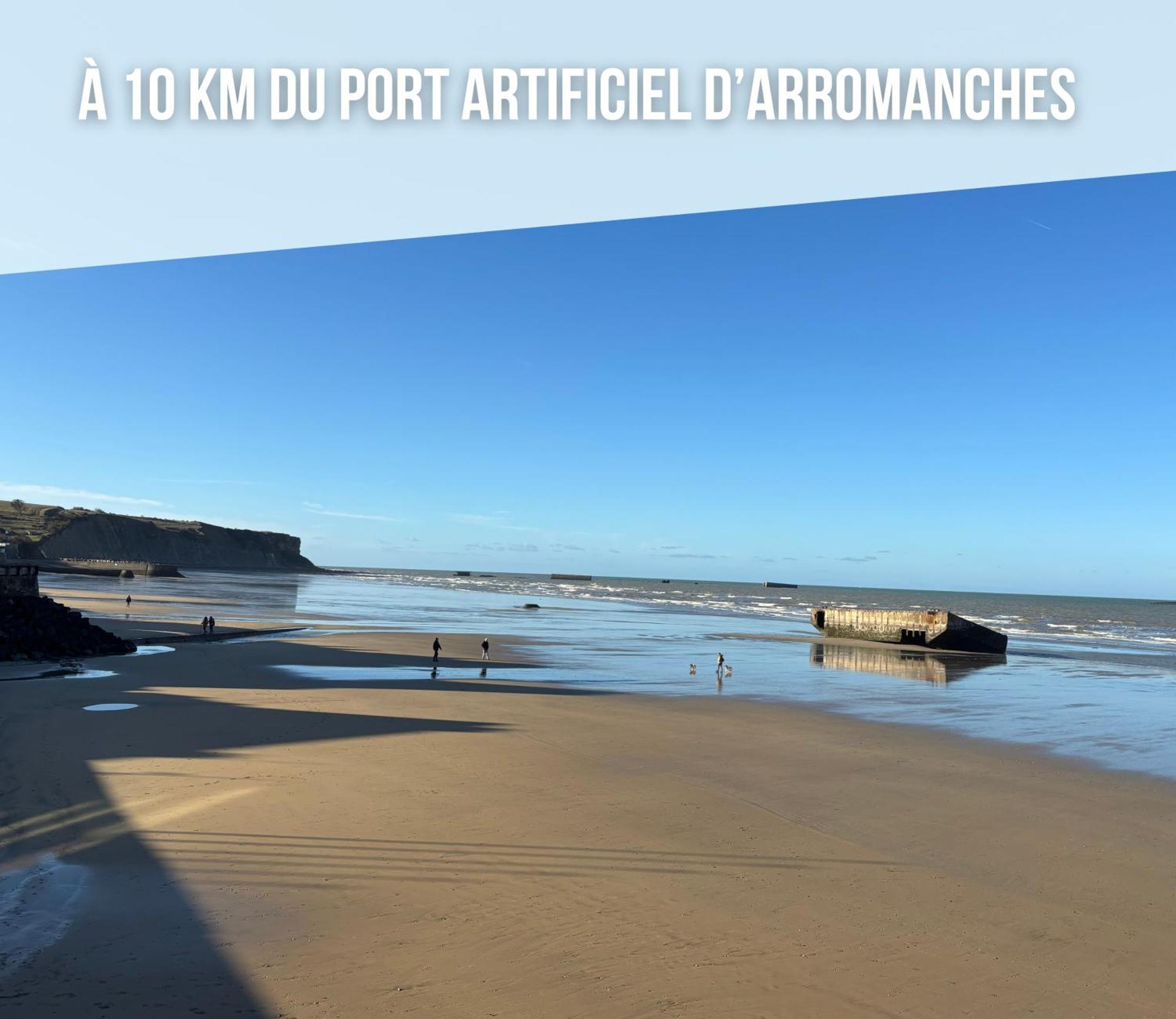 Commes Maison De Campagne Lumineuse Spacieuse Dans Impasse Au Calme A Proximite D'Un Chateau Deux Verandas Grand Jardin Cabane Pour Velos, Pres Port En Bessin Et Bayeux, Proche Plages Du Debarquement מראה חיצוני תמונה